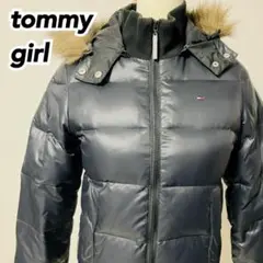 TOMMY GIRL トミーガール ダウンジャケット フード ファー ロゴ