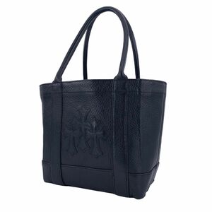 【中古】 CHROME HEARTS クロムハーツ TOTE MINI トートバッグ クロスパッチ スクロールラベル 23024115 AO