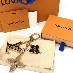 LOUIS VUITTON ルイヴィトン キーホルダー チャーム バッグチャーム・フルール ドゥ モノグラム メタル 超美品 M6004