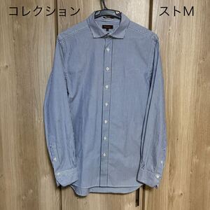 843 paul smith ポールスミス コレクション　長袖ストライプドレスシャツ