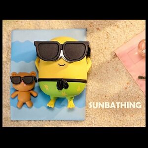 フィギュア　SUNBATHING　POPMART Minions Better Togetherシリーズ　ポップマート　マスコット　人形　ミニオンズ　ミニオン