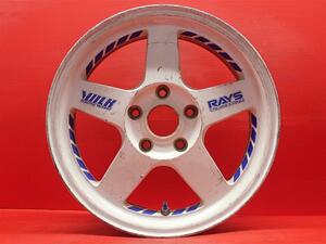 単品 社外 ホイール 1本 絶版デザイン RAYS レイズ VOLK RACING ボルクレーシング TE37 5本スポーク 7J-16 PCD114.3 5穴 +42 ハブ73 ja16