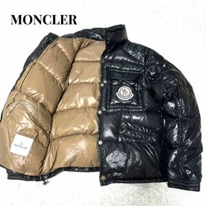 MONCLER モンクレール　ダウン　ワッペン　刺繍　ブラック　1 サイズM ジャケット 極暖