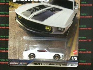 即決☆☆フォード マスタング ボス 302 FORD MUSTANG BOSS 302 FAST & FURIOUS ワイルドスピード プレミアムモデル HOT WHEELS☆