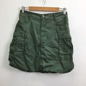 Dickies/ディッキーズ ミニスカート バルーンスカート 裏地あり コットン100％ カーキ サイズＬ レディース