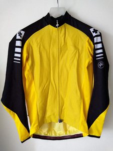 〇Assos Intermediate Jacket　Long Sleeve Cycling Jersey AIRBLOCK799 size L 黒/黄色アソス インターミディエイト ジャケット ジャージ