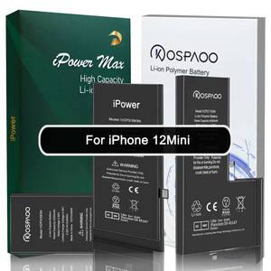 For iPhone12 Mini バッテリー 単品 標準容量 交換ビデオ 2227mAh PSE準拠 Kospaoo / iPower 互換 Li-ion Battery 交換 修理