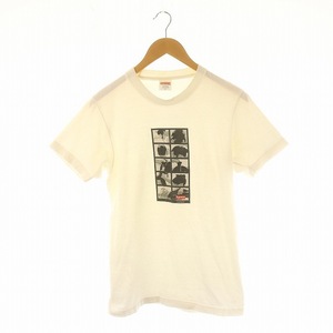 シュプリーム SUPREME 相撲Tシャツ 16AW Sumo Tee 相撲プリント カットソー 半袖 プルオーバー コットン S 白 黒