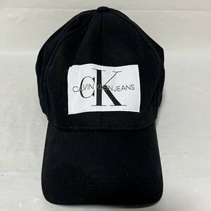 Calvin Klein Jeans カルバンクラインジーンズ　OS フリーサイズ ロゴキャップ帽子　ブラック