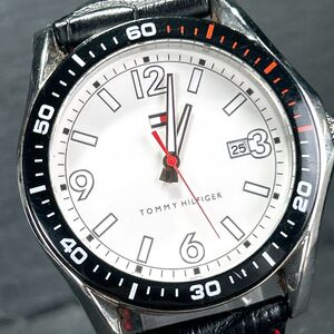 TOMMY HILFIGER トミーヒルフィガー TH.01.1.29.0941 腕時計 クオーツ アナログ カレンダー ホワイト文字盤 ステンレス 新品電池交換済み