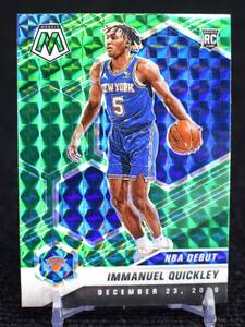 2021 Panini Green Mosaic Prizm Immanuel Quickley ルーキーカード NBA