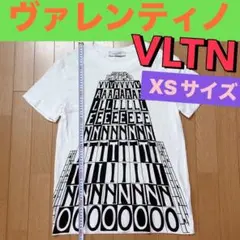 VALENTINOタワーロゴ Tシャツ XSサイズ 縦