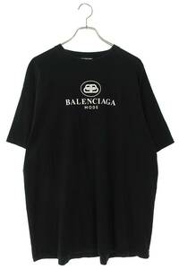 バレンシアガ BALENCIAGA 570803 TFV76 サイズ:L BBロゴプリントTシャツ 中古 SS13