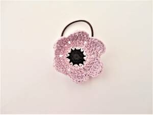 アネモネのヘアゴム*お花*ハンドメイド*a453∴再販∴