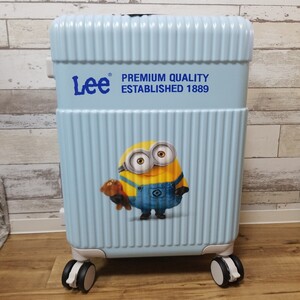  Lee ミニオン 拡張機能 37L～42L 320-30000ジッパータイプ 4輪ストッパー付 人気 キャラクターグッズ リー キャリーケース 19インチスカイ