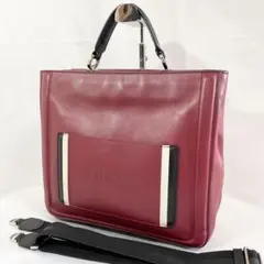 正規品 FURLA フルラ トートバッグ 2way ショルダー付き レアーレ 赤