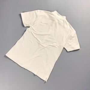 COMME CA DU MODE コムサデモード ハーフジップTシャツ 半袖カットソー トップス メンズ 白 ホワイト サイズS*PC1119