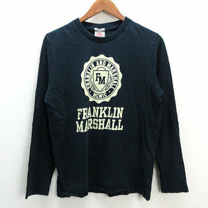 y■伊製■フランクリンマーシャル/FRANKLIN MARSHALL ロングスリーブTシャツ/ロンT■白【メンズM】MENS/120【中古】