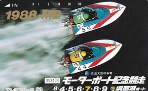 ●浜名湖ボート モーターボート記念競走1988テレカ