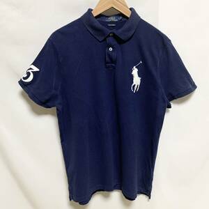 POLO RALPH LAUREN ポロラルフローレン ビッグポニー ポロシャツ ネイビー Lサイズ