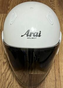 Arai ヘルメット アライ ホワイト ジェットヘルメット SHOEI 57-58㎝ ショウエイ