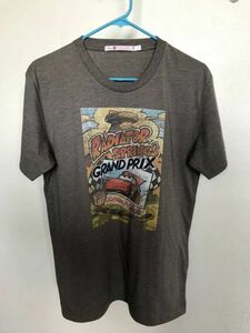 02M4483/UNIQLO×DISNEY(ユニクロ＆ディズニー)S/ベージュ系/半袖Tシャツ/LIGHTNING McQUEEN