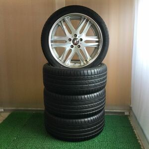 【60】ヴィエナ ノーブルアルミSET 19×8.0J+31 114.3-5H 中古品4本