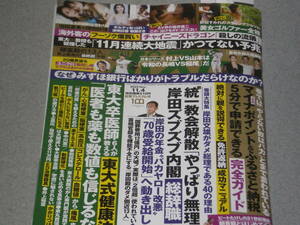 週刊ポスト2022.11.4旧統一教会解散「やっぱり無理！」野田すみれ岡田紗佳池田夏希藤森里穂美谷朱里架乃ゆら倉本すみれ佐野広美