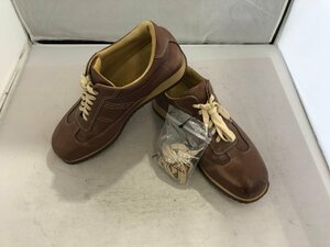 【Santoni】サントーニ　メンズレースアップシューズ　ブラウン　レザー　25cm　SY02-GTZ