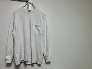 【送料込み】MADE IN USA アメリカ製 グッドウェアーGOODWEARポケット付き 長袖TシャツポケT 半袖Tシャツ sizeM