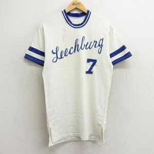 M/古着 半袖 ビンテージ Tシャツ メンズ 60s Leechlurg 7 クルーネック 白他 ホワイト 24may17 中古