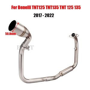 バイクエキゾーストパイプ フロント ミッド 接続済み メルセデスベンツ用スリップオンサイレンサーtnt125 tnt135 tnt 125 135 20172022