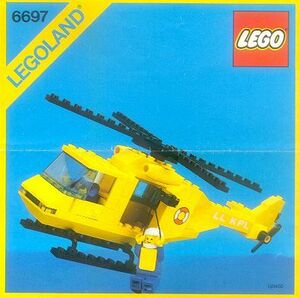 Lego6697救急ヘリコプター1985年