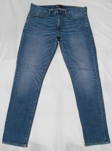 GAP ギャップ SLIM TEPER　スリムテーパード デニムジーンズ　ストレッチ　W33