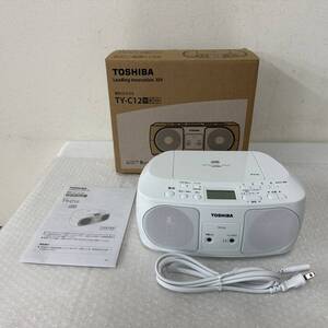 24名/A055400-1/P121-849/TN0【名古屋】TOSHIBA 東芝 COMPACT DISC PLAYER AM/FM STERERO RADIO CDラジオ TY-C12