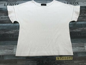 GALLORIA レディース レースフリルスリーブ 半袖Tシャツ M 白