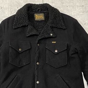 Wrangler ランチコート ボアジャケット ランチジャケット ラングラー　　70svintage復刻 ブラック×ブラックボア WRENGE COAT YL1238