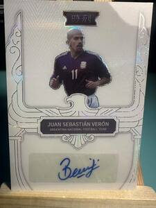 ●A202:15枚限定フアン・セバスティアン・ベロン Juan Sebastian Veron 2022 FANSMALL ARGENTINA AUTO 直筆サインカード