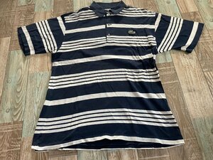 良品★旧タグ復刻★CHEMISE LACOSTE★ボーダーポロ★ラコステ