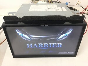 売り切り！ ハリアー 60系 メモリーナビ アルパイン EX9V 地図データ不明 パネル付き TV確認済み　 　　　　　　　　2500040 2J9-2 理