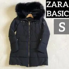 ZARA BASIC ザラ　ザラベーシック　コート　ダウンジャケット ファー付