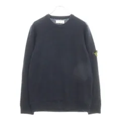 STONE ISLAND (ストーンアイランド) Wool Knit Sweater クルーネック長袖ウールニットセーター ネイビー 7515577B6