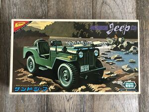 ◆送料込み◆ 『昭和レトロ 』Nichimo 日本模型 ニチモ 1/20 MITSUBISHI 三菱 Jeep ジープ J3R サンドジープ シュリンクパック 希少 未組立