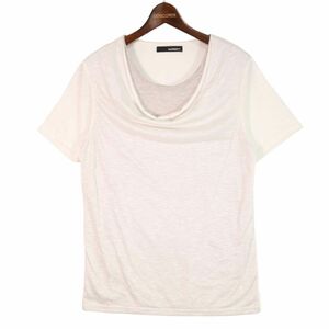 HAMNETT キャサリン ハムネット 春夏 半袖 Fレイヤード ドレープ カットソー Tシャツ Sz.M　メンズ　E4T01249_6#A