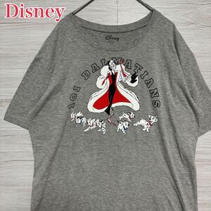 【入手困難】Disney ディズニー　101匹わんちゃん　Tシャツ　XLサイズ　ヴィランズ　ダルメシアン　ヴィンテージ　半袖　海外輸入　一点物