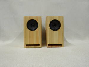 HDB7-T3★Hand Made Speaker / ヒノキ集成材t9mm・デスクトップ・ダブルバスレフ エンクロージャー ＆ 東京コーン 2.5in FRユニット