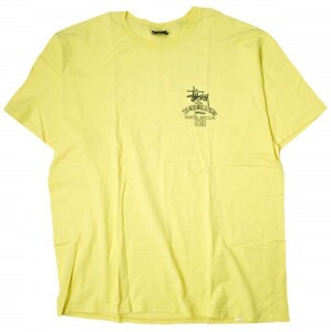 STUSSY ステューシー 20SS Jamaica World Tribe Tee ジャマイカワールドトライブTシャツ XL イエロー 半袖 トップス g19556