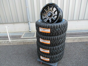 WEDS MUDVANCE 06 16x6.5J +38 6-139.7 ブラックポリッシュ/ブロンズクリア TOYO OPEN COUNTRY R/T 215/65R16セット 200系ハイエース