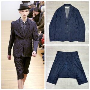 13aw 2013 COMME des GARCONS SHIRT コム デ ギャルソン シャツ デニム ドット ジャケット S & ペンギン サルエル パンツ M セット アップ