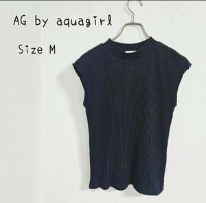 AG by aquagirl エージーバイ アクアガール　ノースリニット　ブラック　Ｍサイズ　　＃s84